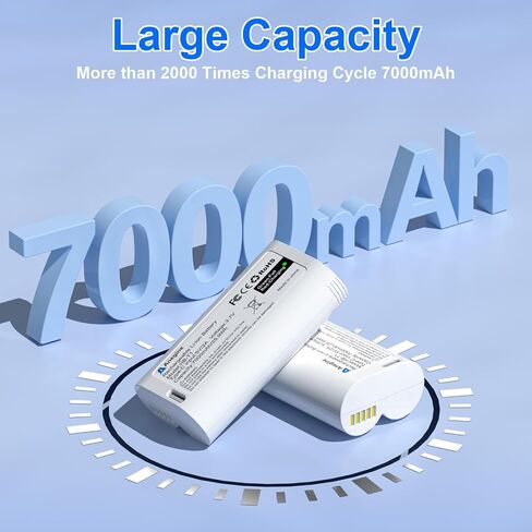 anegine WBAT1 Battery Cam Pro Upgraded 7000mAh Removable Battery Pack Replacement for Wyze Cam Pro 2K Camera with Type-C Direct Charging Port (2-Pack) in Kuwait