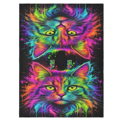 Cat Head Pattern Baby Car Seat Cover Infant Car Seat Canopy | Muslin-like Cotton Blend, Breathable, Multi-use, Newborn Essentials Must Haves, Fits Most Strollers, for Babies Boys Girls in Kuwait