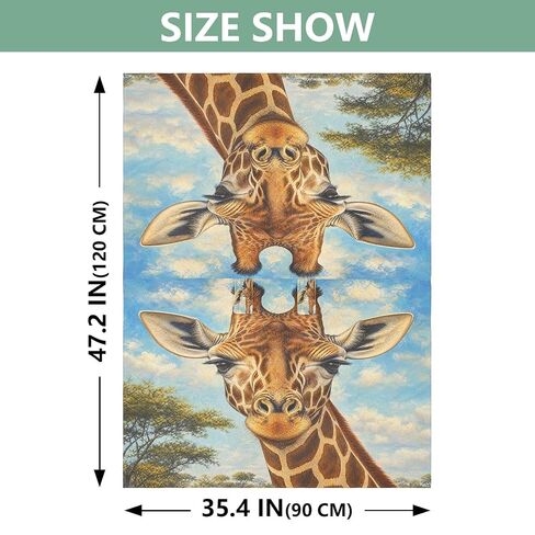 Giraffe Head Pattern Baby Car Seat Cover Baby Carrier Cover | Muslin-like Cotton Blend, Breathable, Multi-use, Newborn Essentials Must Haves, Fits Most Strollers, for Babies Boys Girls in Kuwait