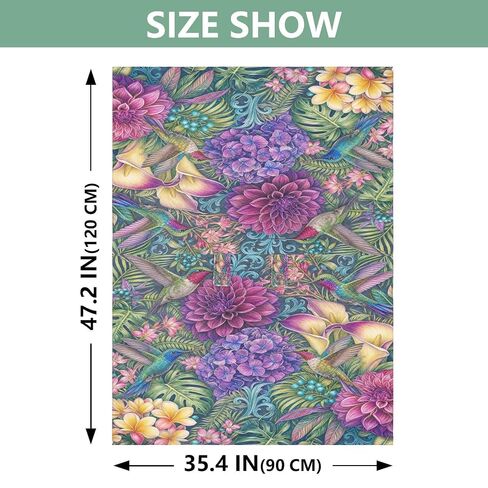 Hummingbird Print Baby Car Seat Cover Stroller Shade | Muslin-like Cotton Blend, Breathable, Multi-use, Newborn Essentials Must Haves, Fits Most Strollers, for Babies Boys Girls in Kuwait