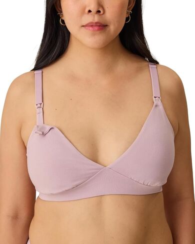 Kindred Bravely SoftStretch Cotton Maternity & Nursing Bralette Sleep Bra | Soft, wireless, breastfeeding bra with clip down nursing access, breathable and lightweight. For pregnancy through postpartum in Kuwait