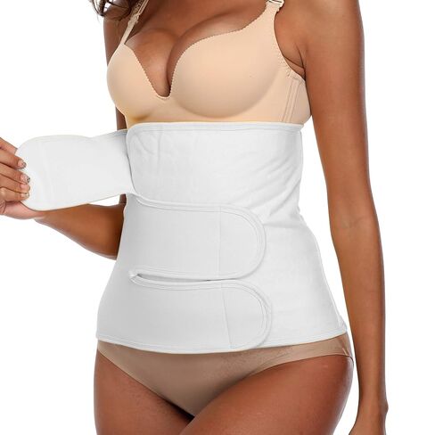 Abdominal Binder Post Surgery, C Section, Hysterectomy & Postpartum Band | Abdominal surgical wrap, postpartum belly binder, cotton compression band, stomach support, adjustable fit with back support in Kuwait