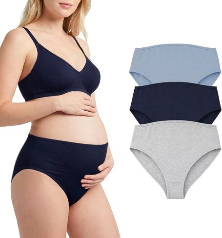 9 MONTHS High Waisted Underwear for Women Cotton Postpartum Maternity C-Section Recovery Soft Stretch Full Coverage Pack 3922 in Kuwait