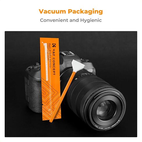 K&F CONCEPT 6 Pack Full-Frame Sensors Cleaning Swabs, Camera Clean | 24mm Sensor Swabs,Vacuum Packed,Soft and Flexible,Smooth and Lint-Free,for Nikon Sony Canon Camera Clean,Easy to Carry,MA01 in Kuwait