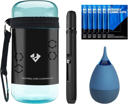 VSGO 11-in-1 Camera Lens Cleaning Kit | Air Blower, Lens Cleaning Pen, Microfiber Cleaning Cloth Included, Camera Cleaning Kit for Mirrorless and DSLR, VS-A8E in Kuwait