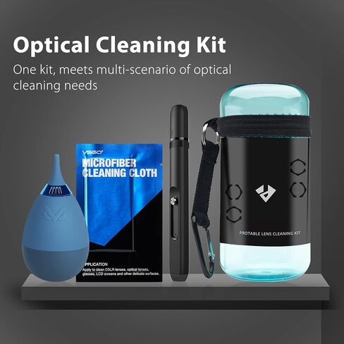 VSGO 11-in-1 Camera Lens Cleaning Kit | Air Blower, Lens Cleaning Pen, Microfiber Cleaning Cloth Included, Camera Cleaning Kit for Mirrorless and DSLR, VS-A8E in Kuwait