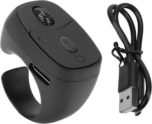 Bluetooth Page Turner Remote for E Book Reading, Scrolling Ring Remote for Video Recording and Selfie, Wireless Control for Phones Tablets Camera (White) in Kuwait