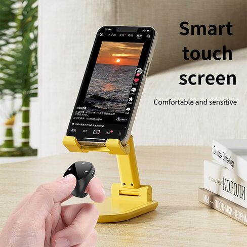 Scrolling Ring with True Touch Scrolling Control | Bluetooth Page Turner Ring, Camera Shutter, TikTok/Shorts Video Scroller, Compatible with iPhone/Android in Kuwait
