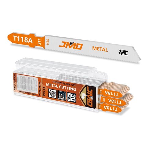 JMD 30-Piece T118A Metal Cutting Jigsaw Blades Set 75mm 21TPI Jig Saw Blades for Metal in Kuwait