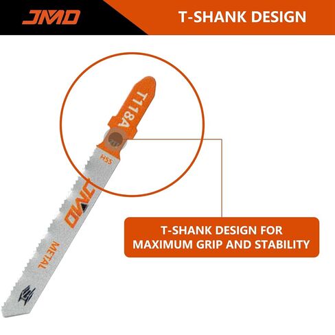 JMD 30-Piece T118A Metal Cutting Jigsaw Blades Set 75mm 21TPI Jig Saw Blades for Metal in Kuwait