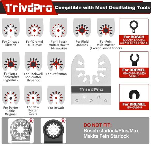 TrivdPro 15pcs Grout Remover Tool Carbide Oscillating Multi Tool Blades Diamond Grout Removal Blade Tools for Tile, Concrete, Masonry, Cleaning Mortar in Kuwait