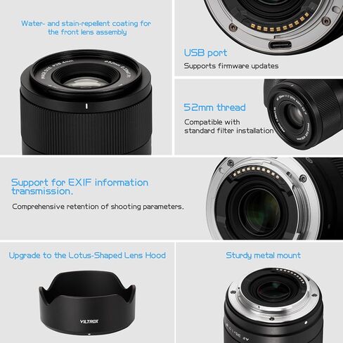 VILTROX AF 35mm F1.7 Air X-Mount APS-C Lens for Fujifilm | OIS, 6oz Lightweight, F1.7 Large Aperture, STM Autofocus, HD Nano Multi-Coating, 13in Close Focus,52mm Filter Thread in Saudi Arabia