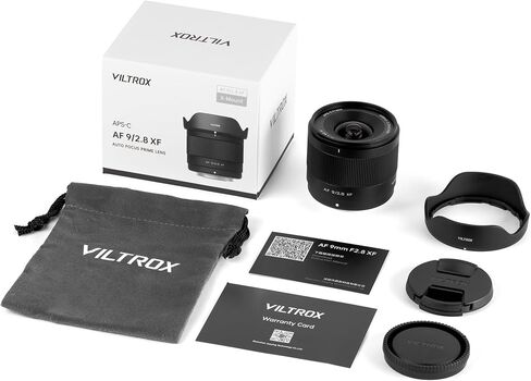 VILTROX AF 9mm F2.8 Fuji X Mount Lens, 113.8° Ultra-Wide Angle f/2.8 Autofocus Prime Lens for Fujifilm X-Mount Cameras X-T5 X-S20 X-T30 II X-E4 X-M5 X-H2S X-Pro2 in Kuwait