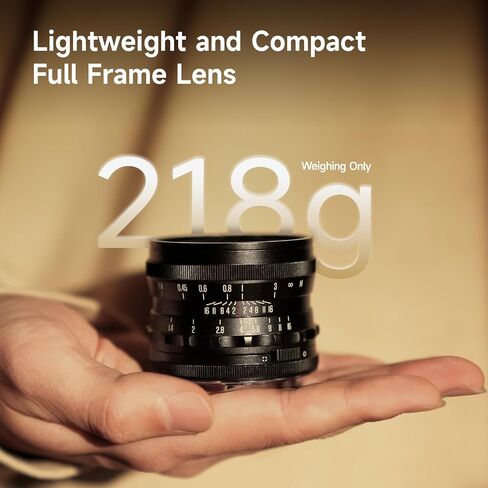 Brightin Star MF 35mm F1.4 Full-Frame Lens for Sony E Mount Mirrorless Cameras，f/1.4 Large Aperture Manual Focus Prime Lens Fit for A7III A7RIII A7SII A7II a6500 a6400 a6300 （Black） in Kuwait