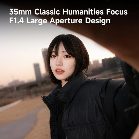 Brightin Star MF 35mm F1.4 Full-Frame Lens for Sony E Mount Mirrorless Cameras，f/1.4 Large Aperture Manual Focus Prime Lens Fit for A7III A7RIII A7SII A7II a6500 a6400 a6300 （Black） in Kuwait