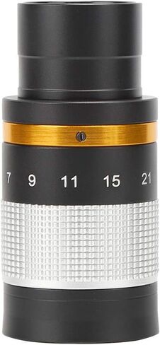 Coated Astronomical Telescope 7-21mm Continuous Zoom Eyepiece, 1.25 Inch (31.7mm), Silver, High Magnification Adjustment, Wide Field of View, Professional Optical Performance in Kuwait