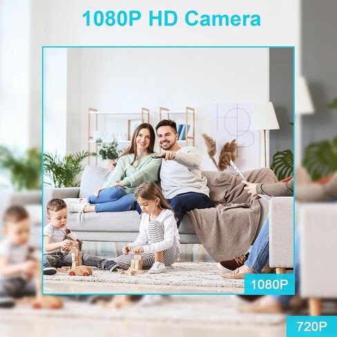 Small Indoor Outdoor Camera Security Wireless Home Cameras Spy Mini WiFi Pet Camaras, HD Tiny Nanny Cam,Wide Angle,Night Vision, Home Indoor Outdoor Camara,Can No Need WiFi Cams For House Security in Kuwait