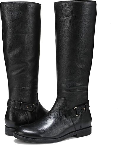 Vionic Women's Rochelle Fashion Boot Black Leather in Kuwait