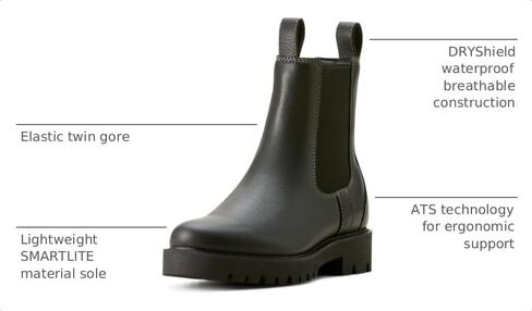 Ariat Women's Wexford Lug Mid Waterproof Chelsea Boot in Kuwait
