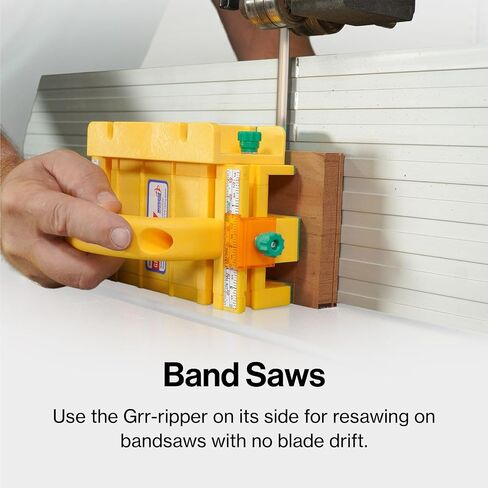 MICROJIG GRR-RIPPER Pro 3D Pushblock for Safety, Precision and Control, 3-Dimensional Force System, Ideal for Router Table Saw and More, Includes SafeRip Kit, GR-200Pro, Yellow in Kuwait