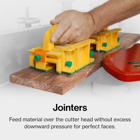 MICROJIG GRR-RIPPER Pro 3D Pushblock for Safety, Precision and Control, 3-Dimensional Force System, Ideal for Router Table Saw and More, Includes SafeRip Kit, GR-200Pro, Yellow in Kuwait