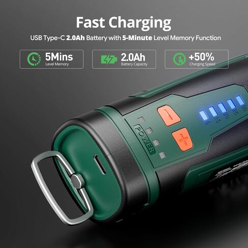 DEPSTECH Cordless Rotary Tool Kit, 8V 2.0Ah Rechargeable Battery, 30000RPM | 127Pcs Accessories, 5 Variable Speed Power Carving Tools, Shield Attachment, for Sanding Polishing Drilling Cutting DIY Craft in Kuwait