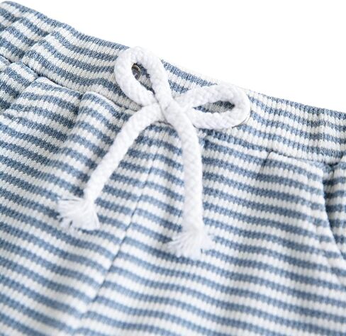 Baby Boy Summer Outfit Striped T-shirt Short Set Toddler Boy Summer Clothes 6 12 18 Months 2 3 4 5 T in Kuwait