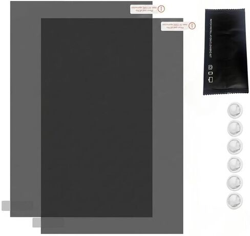 2 Pcs LCD Polarizing Film Sheets, 11.81x7.87in Linear Polarizer Filter with Cleaning Kit, Black Glass Anti Glare Film for Screen Repair in Kuwait