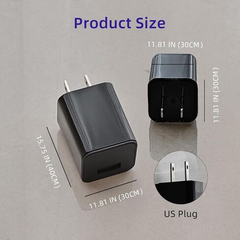 HD 1080P USB Charger Hidden Camera, 64GB Spy Nanny Cam (No WiFi) | Plug and Play Wall-Outlet Mini Cam with Motion Detection Loop Recording, 140° Wide Angle for Indoor Home Security and Pet in Kuwait