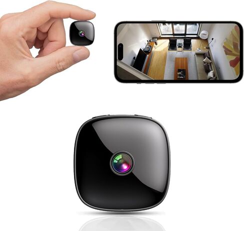 Mini Hidden Hidden Cameras, WiFi Wireless Small Camera, Home Security Cameras for Pet, Baby with Motion Detection, Night Vision, App Control S1 in Kuwait