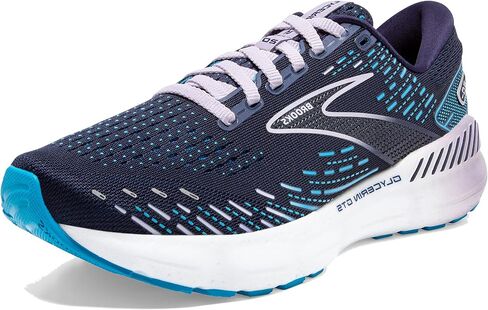 Brooks Women's Glycerin GTS 20 Supportive Running Shoe - Peacoat/Ocean/Pastel Lilac - 8.5 Medium in Kuwait
