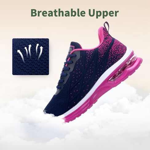Walking Shoes Women Gym Athletic Tennis Sneakers Casual Running | Non-Slip Versatile Training Sneakers Breathable Upper And Shock Absorbing Midsole For Casual Daily Wear All Day Comfort in Kuwait