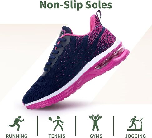 Walking Shoes Women Gym Athletic Tennis Sneakers Casual Running | Non-Slip Versatile Training Sneakers Breathable Upper And Shock Absorbing Midsole For Casual Daily Wear All Day Comfort in Kuwait