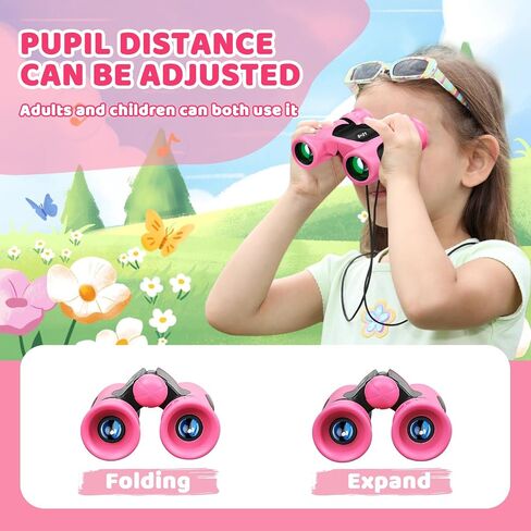 BLACKICE Binoculars for Kids, High-Resolution 8x21, Kids Binoculars Gift Set for Boys & Girls, Shockproof & Compact for Bird Watching, Travel, Hiking, Camping, Hunting, Children Outdoor Gear (Yellow) in Kuwait