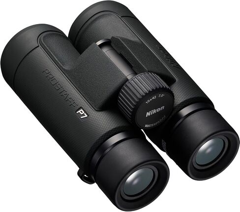 Nikon PROSTAFF P7 10x42 Binoculars Waterproof Fogproof 10x Magnification Multilayer Coated Optics Locking Diopter Outdoor Viewing Bundle with Sling Backpack, Cleaning Kit and More (10pc kit) in Kuwait