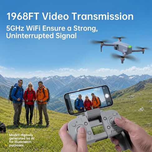 GPS Drone with Camera 4K UHD for Adults Beginner,60 Min Flight,Under 249g,Auto Return,Lightweight and Foldable Drone With Brushless Motor,Follow Me in Kuwait