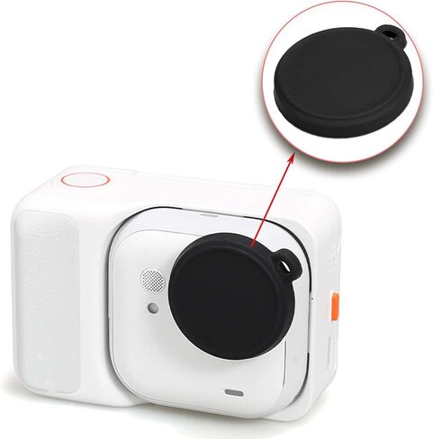 2PCS Silicone Lens Cap for Insta360 GO Ultra, Soft Camera Lens Cover Dustproof & Scratchproof Protective Case Cover Set, Compatible with 360 GO Ultra Action Camera Accessories（Black in Kuwait