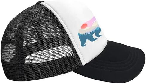Lightweight Sun Hat for Kid Boys,Mesh Toddler Baseball Cap for Kid Girls,Black Toddler Boys Snapback Hats for Ages 4-8 in Kuwait