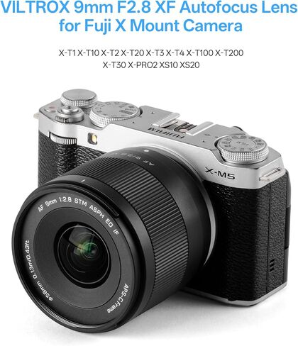 VILTROX AF 56mm F1.7 XF APS-C Lens for Fujifilm Fuji X-Mount Cameras,STM Motor Auto Focus,Large Aperture,Compatible for X-T5, X-T4, X-T30 II, X-S10, X-T200, X-T30 etc. in Kuwait