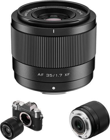 VILTROX AF 56mm F1.7 XF APS-C Lens for Fujifilm Fuji X-Mount Cameras,STM Motor Auto Focus,Large Aperture,Compatible for X-T5, X-T4, X-T30 II, X-S10, X-T200, X-T30 etc. in Kuwait