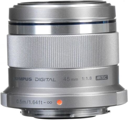 Olympus M.Zuiko Digital 45mm f/1.8 Lens Silver for Micro Four Thirds Cameras Portrait Prime Lens (Bundle) in Kuwait