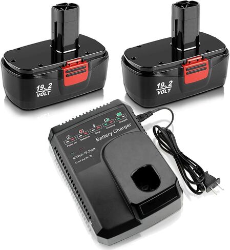 3.6Ah Ni-MH Replacement for Craftsman 19.2V Battery (2PC) | Compatible with Craftsman C3 DieHard 130279005 130279003 130279017 315.113753 315.115410 315.11485 in Saudi Arabia