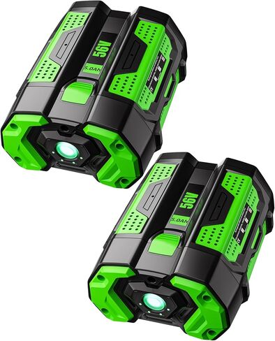 5.0Ah Battery Replacement for EGO 56V Battery BA2800T BA4200T 2Pack | Compatible with EGO 56 Volt Batteries BA1400T BA5600T BA7620T Power+ Tools in Kuwait