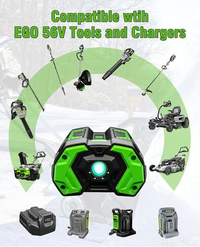 5.0Ah Battery Replacement for EGO 56V Battery BA2800T BA4200T 2Pack | Compatible with EGO 56 Volt Batteries BA1400T BA5600T BA7620T Power+ Tools in Kuwait