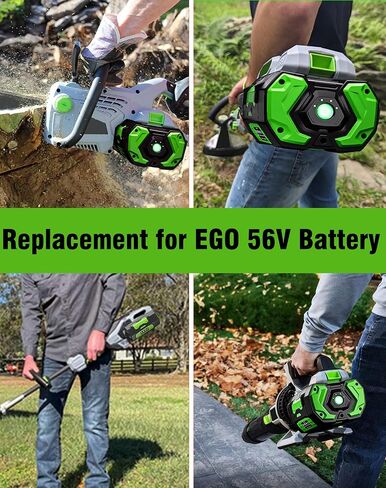 5.0Ah Battery Replacement for EGO 56V Battery BA2800T BA4200T 2Pack | Compatible with EGO 56 Volt Batteries BA1400T BA5600T BA7620T Power+ Tools in Kuwait