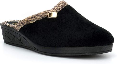 Sleepers Womens/Ladies Jackie Slippers (7) (Black) in Kuwait