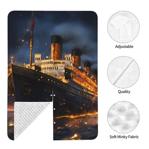 Titanic Cruise Ship Voyage Baby Car Seat Cover & Breastfeeding Nursing Cover - Breathable Stretch Fabric Multi-Use Nursing Cover for Breastfeeding in Kuwait