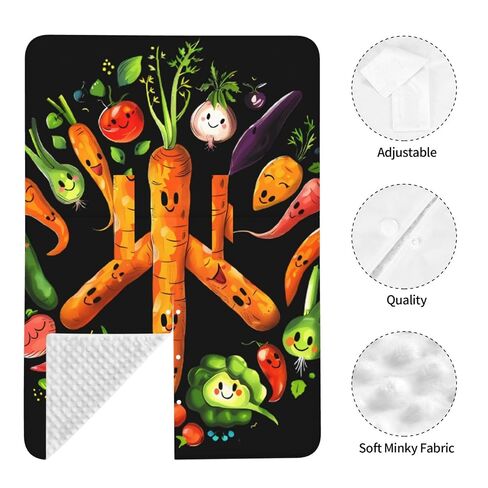 Vegetables Peace Sign Baby Car Seat Cover & Breastfeeding Nursing Cover - Breathable Stretch Fabric Multi-Use Nursing Cover for Breastfeeding in Kuwait