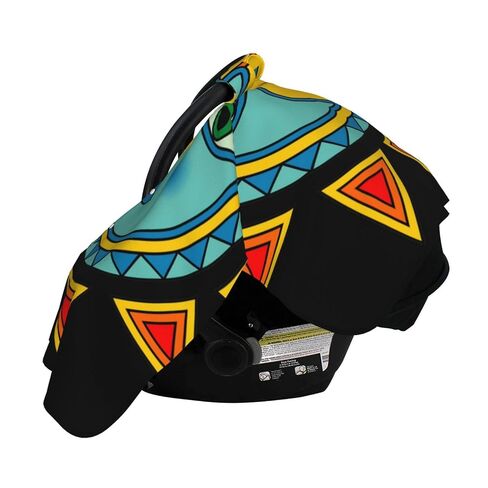 Sun Moon Baby Car Seat Cover & Breastfeeding Nursing Cover - Breathable Stretch Fabric Multi-Use Nursing Cover for Breastfeeding in Kuwait