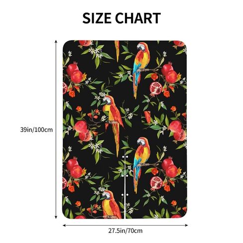 Tropical Flowers Pomegranates and Parrot Birds Baby Car Seat Cover & Breastfeeding Nursing Cover - Breathable Stretch Fabric Multi-Use Nursing Cover for Breastfeeding in Kuwait